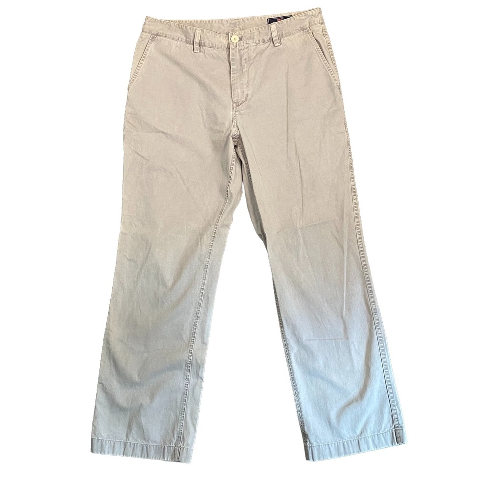 Vineyard Vines Light Gray Island Pants Men's Size 33x29 Preppy Golf Casual - Picture 2 of 9